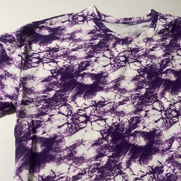 New Women's Sweatshirt Pullover Fleece Tie Dye Size L Crew Neck Long Sleeve - Picture 2 of 6